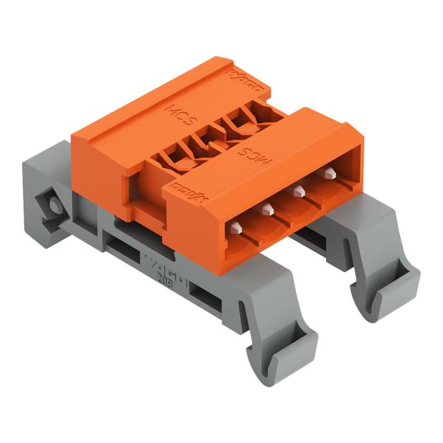 MCS-MIDI Classic wtyk dwustronny 4-bieg. pomarańczowy raster 5,08 mm /50szt./ WAGO