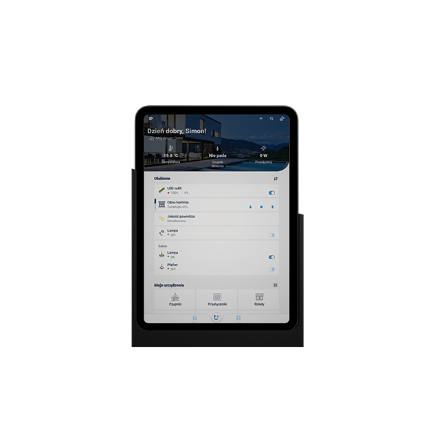 SIMON GO TBU-GFO1G10-149 Uchwyt ścienny otwarty do tabletu Apple iPad 10,9” 10 gen; Czarny mat