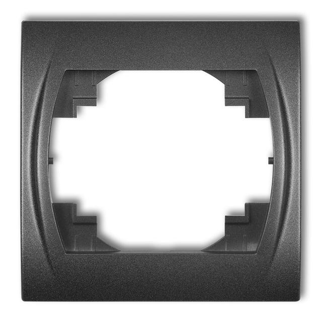 LOGO Ramka pozioma pojedyncza grafitowa