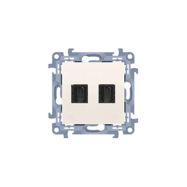 "Simon 10 WC-GHDMI2x-01-41xx Gniazdo HDMI ver.1.4 podwójne (moduł)