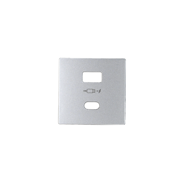 Simon 82 Pokrywa do ładowarki USB typ A+C aluminium 8201296-093 KONTAKT