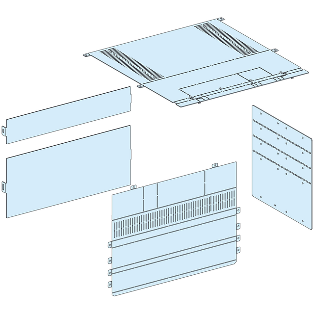 Rozdzielnice PrismaSet, osłona połączenia tylnego do mocowanego pionowo na stałe aparatu NS1600