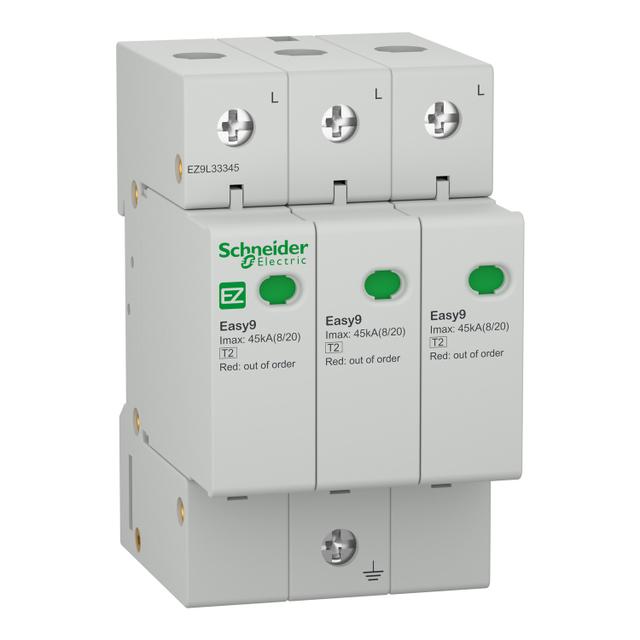 Ogranicznik przepięć Easy 9 Pro 3P Typ 2 Imax 45kA In 20kA Up 1,5 kV EZ9L33345 Schneider