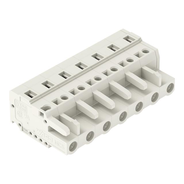 Gniazdo MCS‑MIDI Classic 7‑biegunowe jasnoszare raster 7,5mm 721‑207/026‑000 /50szt./ WAGO