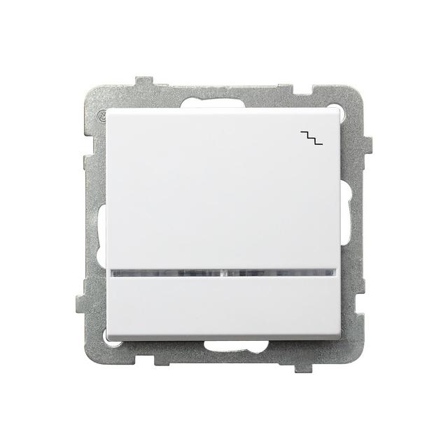 SONATA Łącznik schodowy z podświetleniem niebieskim - kolor biały mat