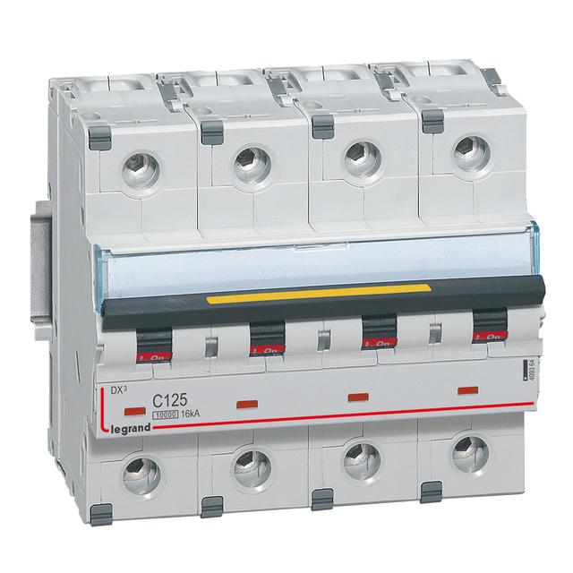 DX3 16 Ka Wyłącznik Czterobiegunowy 125A 409364 LEGRAND