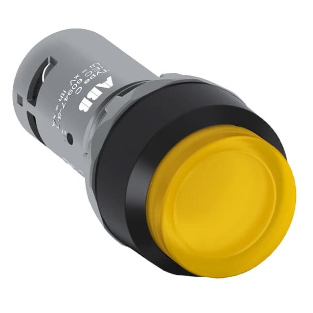 Przycisk bistabilny wklęsły 1NO żółty CP2-12Y-10