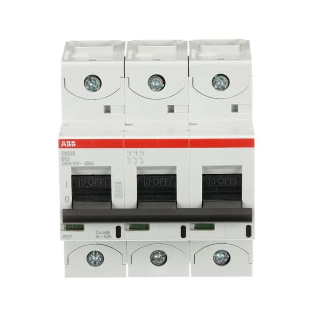 S803S-B63 Wyłącznik nadprądowy 50kA 3P B63A 2CCS863001R0635 ABB