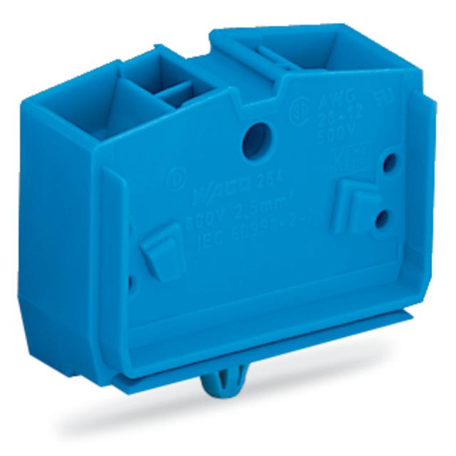 Złączka 4‑przewodowa 2,5mm2 niebieska ze stopką montażową 264‑344 /100szt./ WAGO