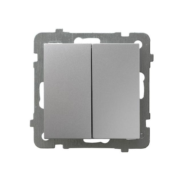 AS Łącznik podwójny krzyżowy - kolor srebro