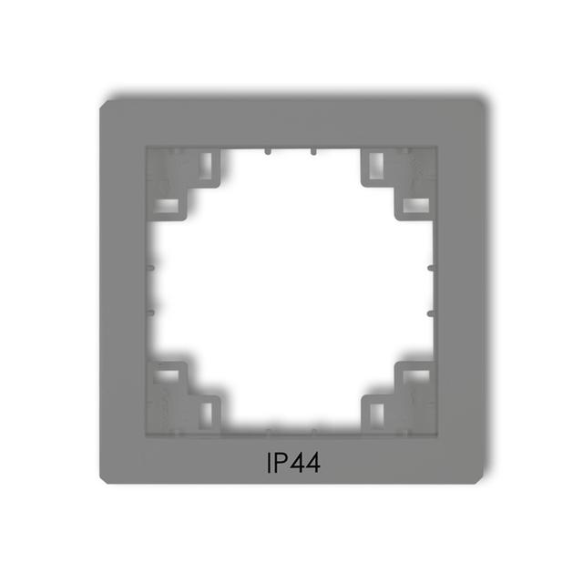 DECO Ramka pośrednia do łączników IP44 szary mat