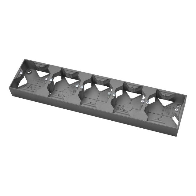 ARIA Puszka instalacyjna pięciokrotna - kolor szary mat