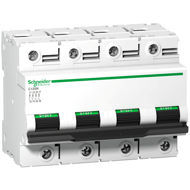 Wyłącznik nadprądowy Acti9 C120N 4P B80A A9N18353 SCHNEIDER