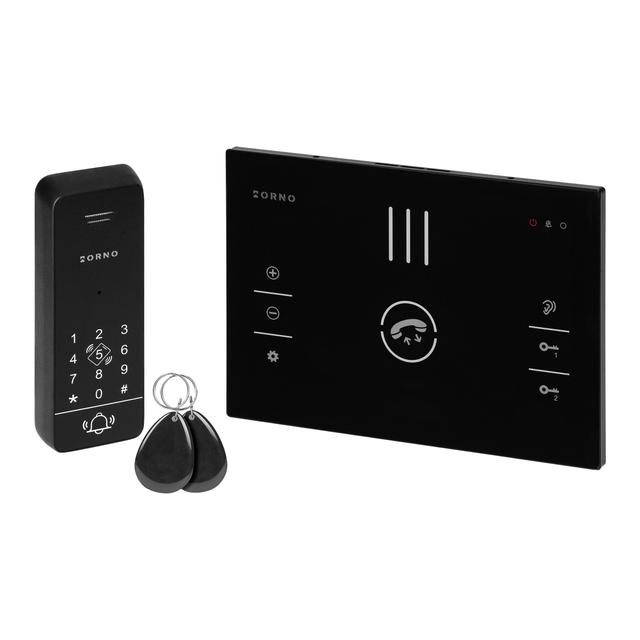 SANDI zestaw domofonowy jednorodzinny bezsłuchawkowy 2-żyłowy z szyfratorem i czytnikiem breloków