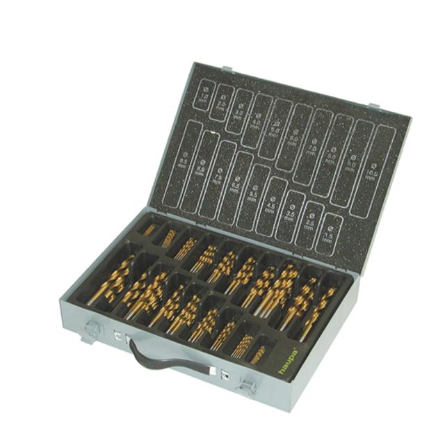 HSS zestaw wiertel szlifowanych HSS 170-elem* 230301/TIN HAUPA