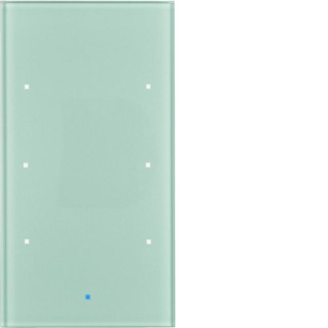 BERKER KNX TS Sensor dotykowy 3-krotny szkło aluminium 75143034 HAGER