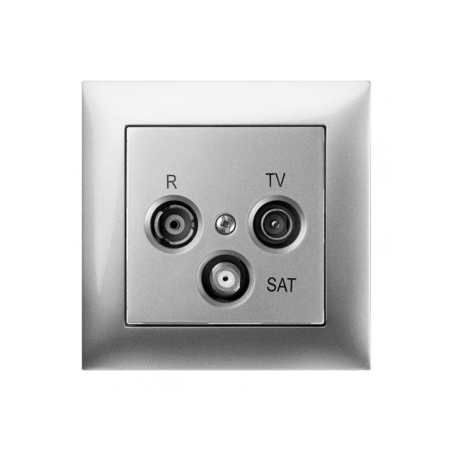 GPT SENTIA R-TV-SAT 10dB    srebro połysk  IP 20