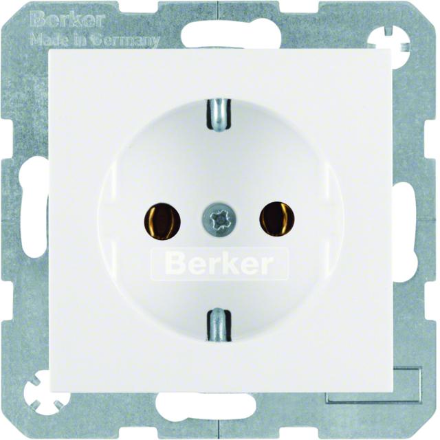 BERKER B.X/S.1 Gniazdo SCHUKO z uziemieniem biały 47438989 HAGER