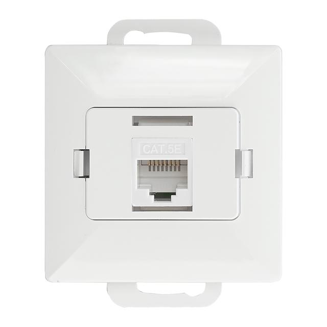 Gniazdo 1xRJ45 Cat5 Pearl, RJ45-5CAT/P1, biały