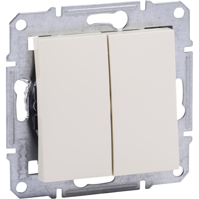 Asfora, łącznik świecznikowy, bez ramki, krem