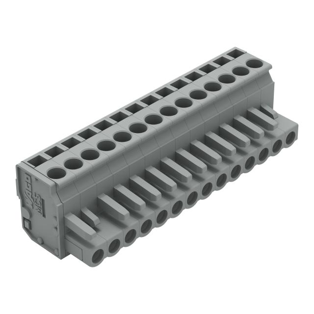 kątowy wtyk sprężynowy raster 5 mm 14-torowy /25szt./ WAGO