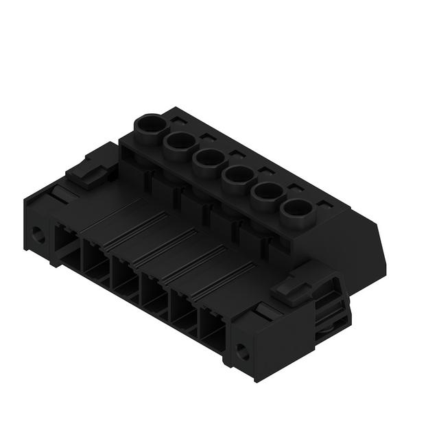 SVZ 7.62HP/06/180SF SN BK BX Wtyk PCB (złącze wiązki), 7.62 mm, Liczba biegunów: 6, Przyłącze z jarzmem /50szt./ 1932000000 WEIDMÜLLER