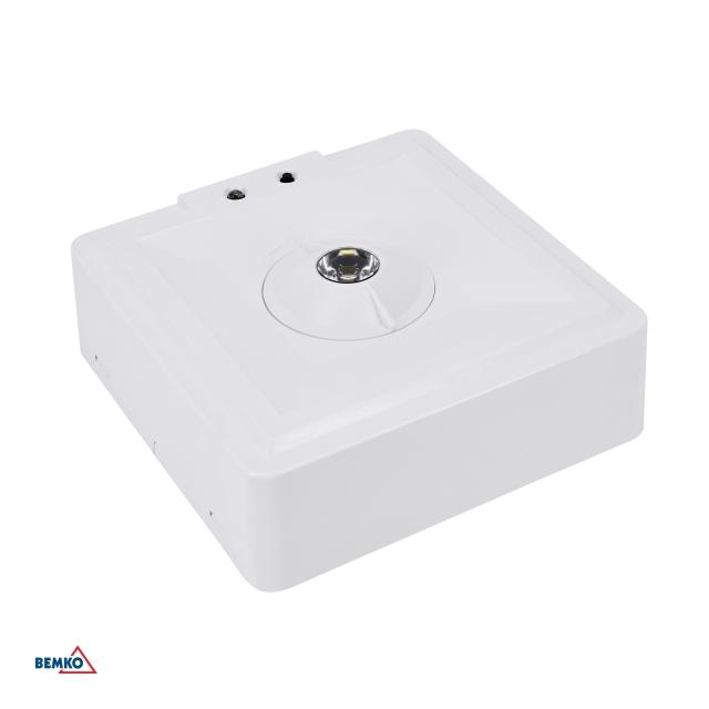 OPRAWA AWARYJNA SKALER KWADRATOWA 3W SOCZ. OTWARTA IP40 AUTOTEST 3H CNBOP