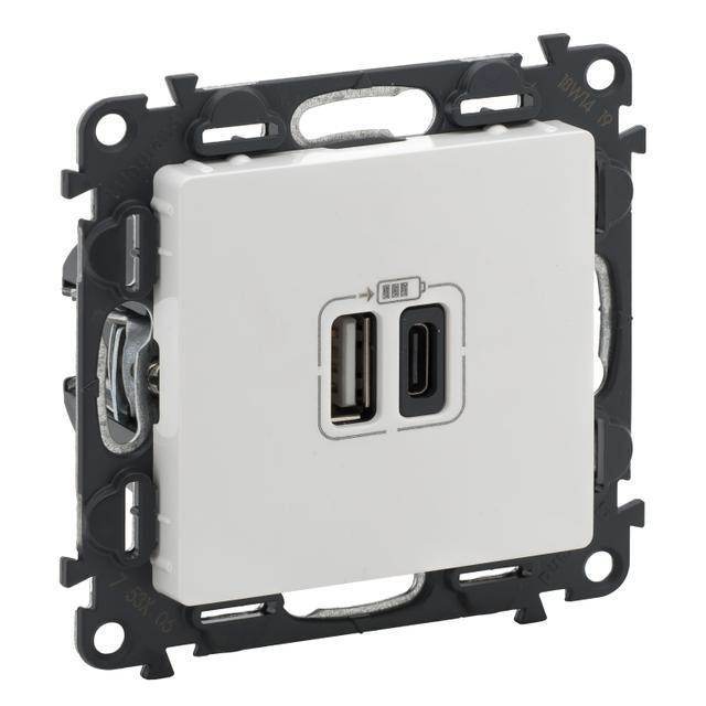Valif:B Ładowar 2Xusb A+C 3A 753106 LEGRAND