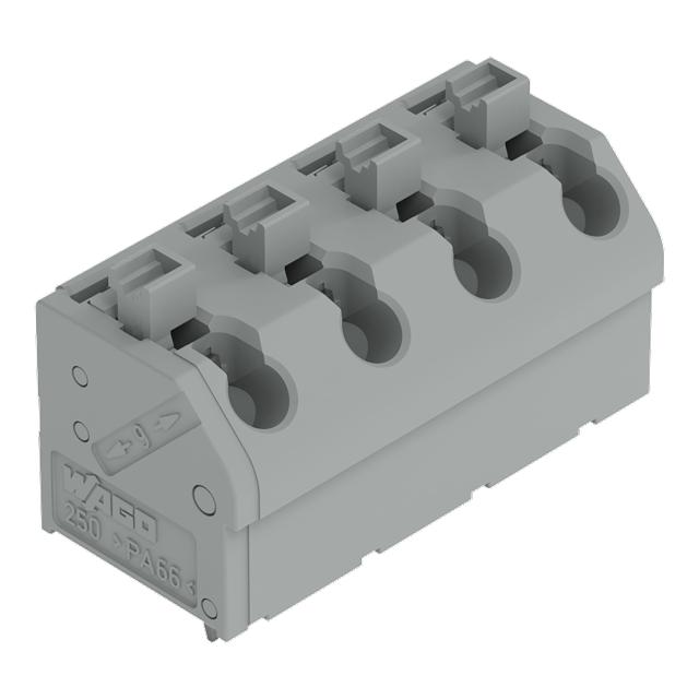 listwa zaciskowa do pł. drukowanych 4-bieg. szara raster 7,5 mm /40szt./ WAGO