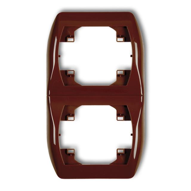 TREND Ramka pionowa podwójna brązowa