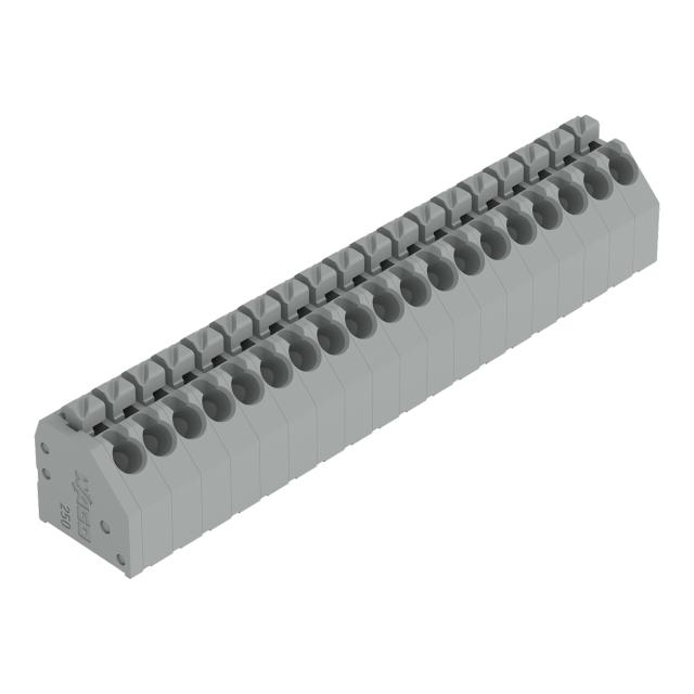 listwa zaciskowa do pł. drukowanych 19-bieg. szara raster 3,5 mm /15szt./ WAGO