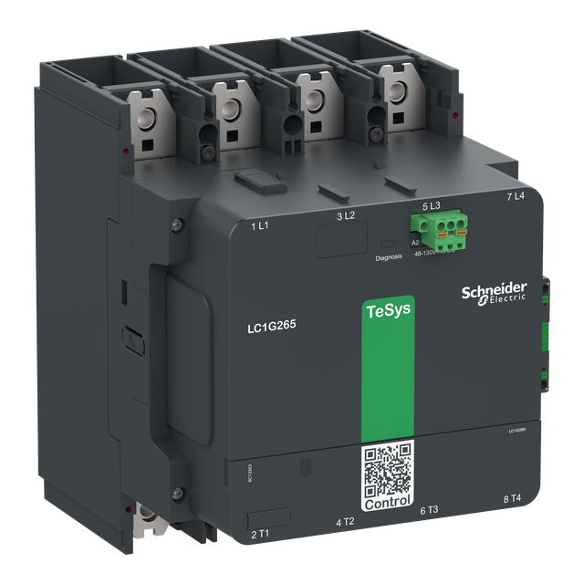 Stycznik mocy, TeSys Giga, 4 biegunowy (4NO), AC-1 =440V 700A, wersja standardowa, 48…130V szerokoza