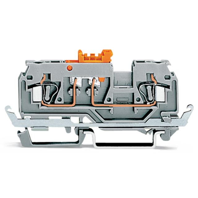 złączka rozłączalna 2-przewodowa 2,5 mm2 nóż rozłączający pomarańcz.