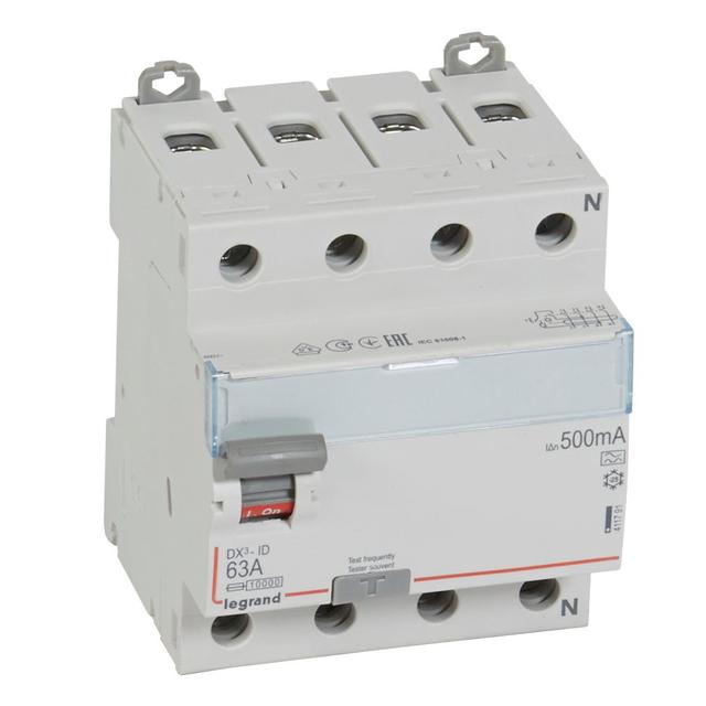 Wyłącznik Różnicowoprądowy P 304 4P 63A 500Ma Typa DX3 411791 LEGRAND
