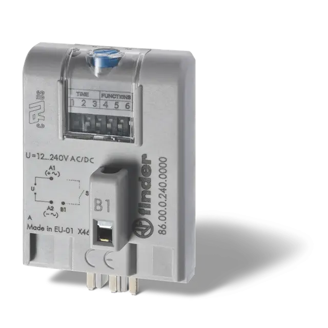 Moduł czasowy wielofunkcyjny do przekaźników i gniazd 12…240V AC/DC; AI, DI, SW, BE, CE, DE, EE, FE;