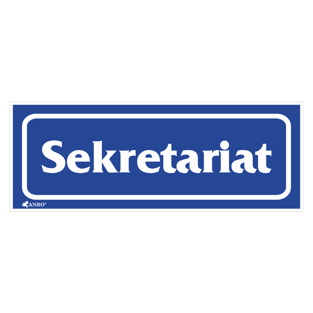 TABLICZKA OSTRZEGAWCZA / SEKRETARIAT, FOLIA SAMOPRZYLEPNA