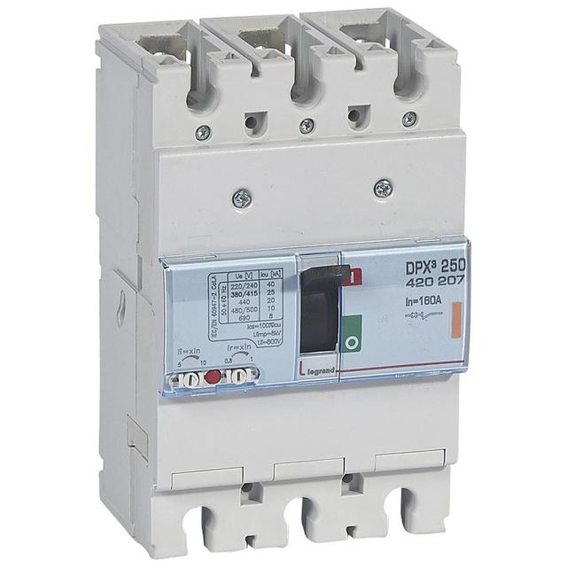 Wyłącznik DPX3 250 3P 160A 25Ka 420207 LEGRAND