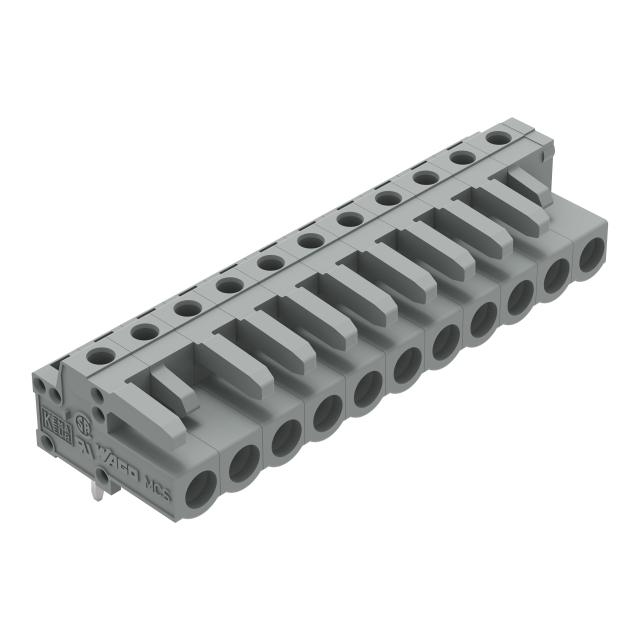 MCS-MIDI Classic gniazdo kątowe 11-bieg. szare raster 5 mm /25szt./ WAGO