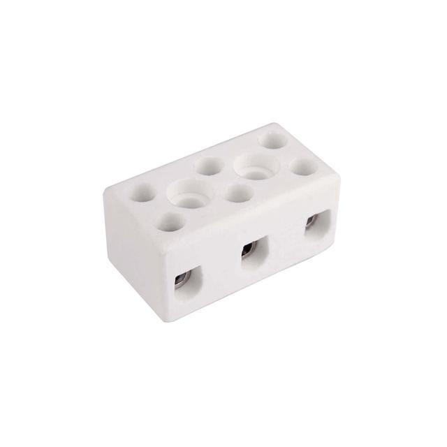 Złączka gwintowa porcelanowa 4mm² 3‑tory biała z 2 otworami montażowymi CPO‑5A‑3P 80713516 SIMET