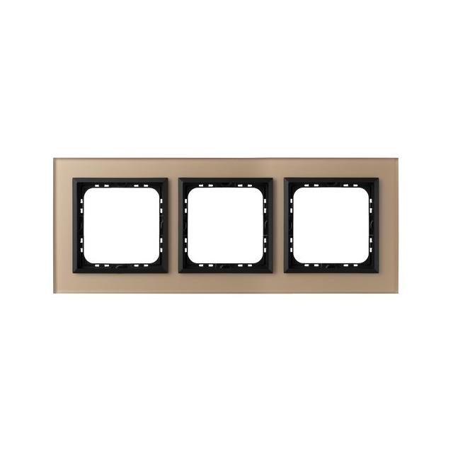 SONATA Ramka potrójna - kolor szamp. szkło szron