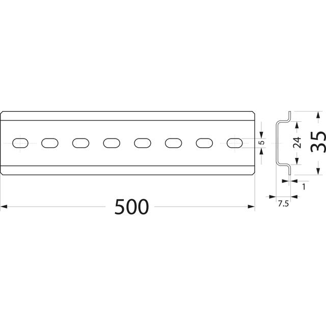 wspornik TH35 WTH206 33.505 OPATÓWEK