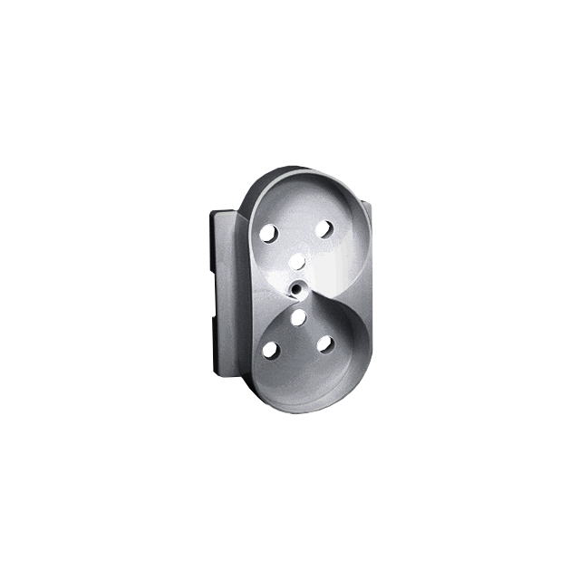 Simon 82 Pokrywa gniazda podwójnego z przesłonami do ramek DETAIL aluminium 82068PDZ-93 KONTAKT