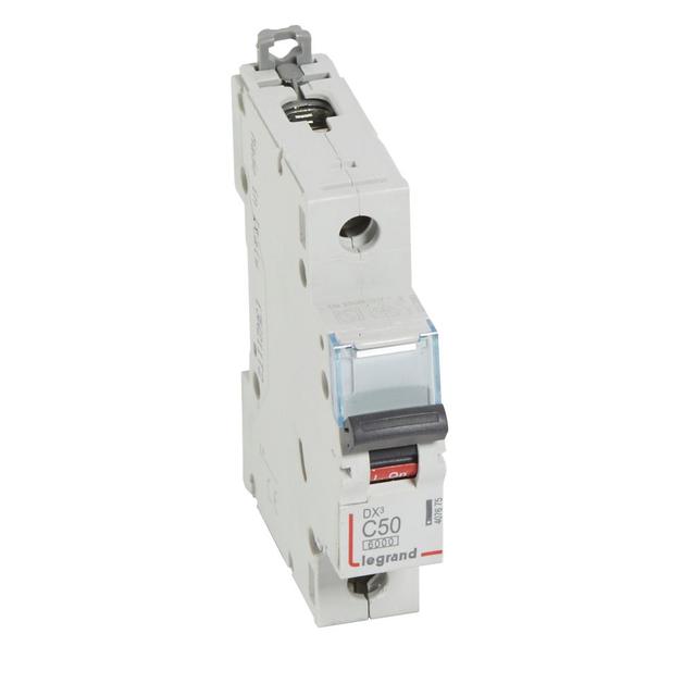 Wyłącznik Nadprądowy S 301 1P C50A 6kA DX3 407675 LEGRAND