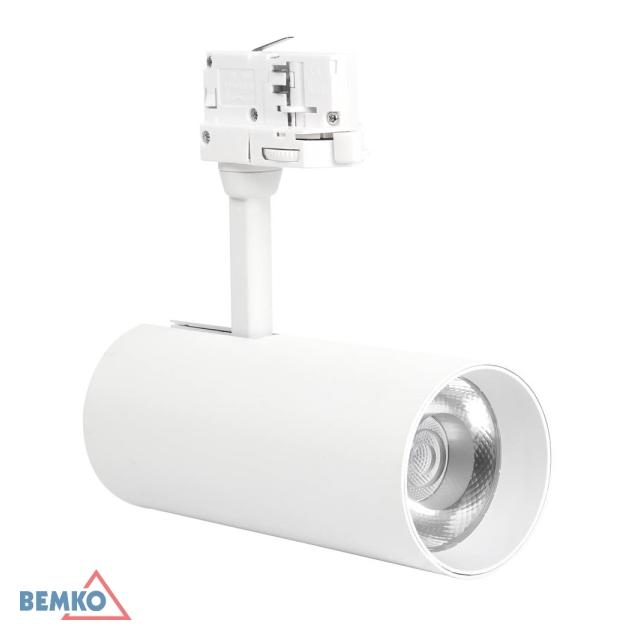 SPOT COB VERKO BIAŁY 3-FAZOWY 30W 3000K 2400LM 36°