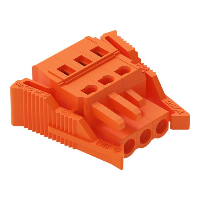 Gniazdo MCS-MIDI Classic 3-biegunowe pomarańczowe raster 5,08mm /50szt./ 231-303/037-000 WAGO