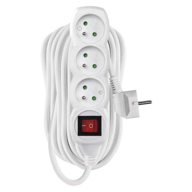 Przedłużacz z wyłącznikiem 3 gniazda 10m 3× 1,5mm P1310R EMOS