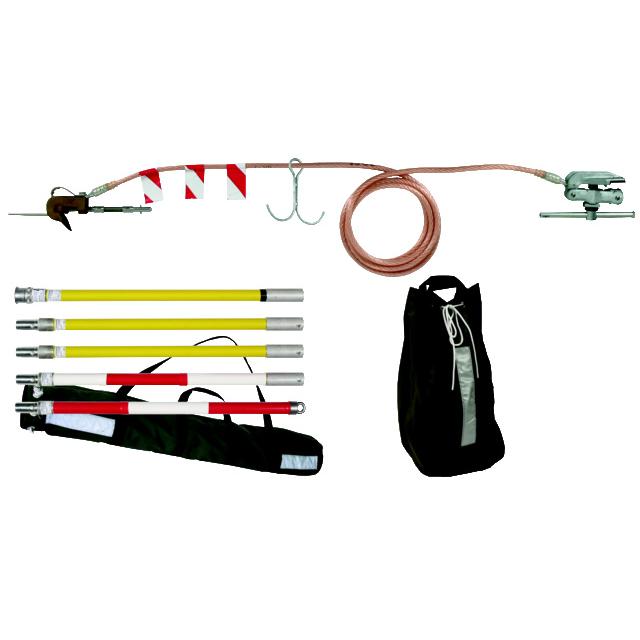 Zestaw uziemiający kolejowy, wyk. PKW, poza torami