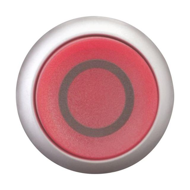 M22-DRLH-R-X0 Przycisk czerwony /O/ bez samopowrotu i z możliwością podświetlenia wystający 216804 E