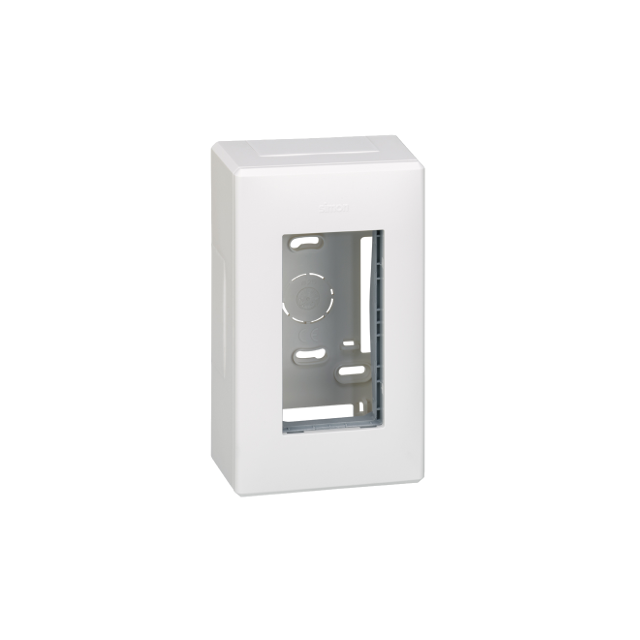 Simon Connect Obudowa natynkowa S500 1-modułowa 2x K45 kompletna aluminium