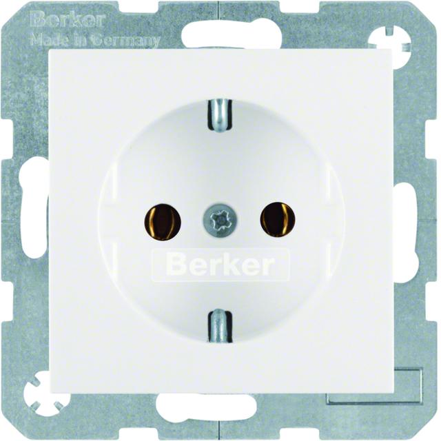 BERKER B.X/S.1 Gniazdo SCHUKO z uziemieniem biały 41438989 HAGER
